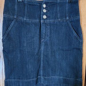 Express Blue Jean Skirt short mini-stretch Size 6 never wore in Excellent